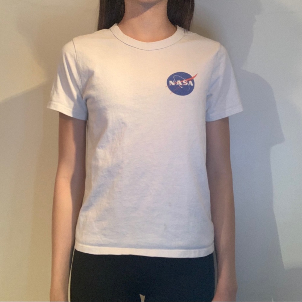 Forever 21 NASA Logo White Tee